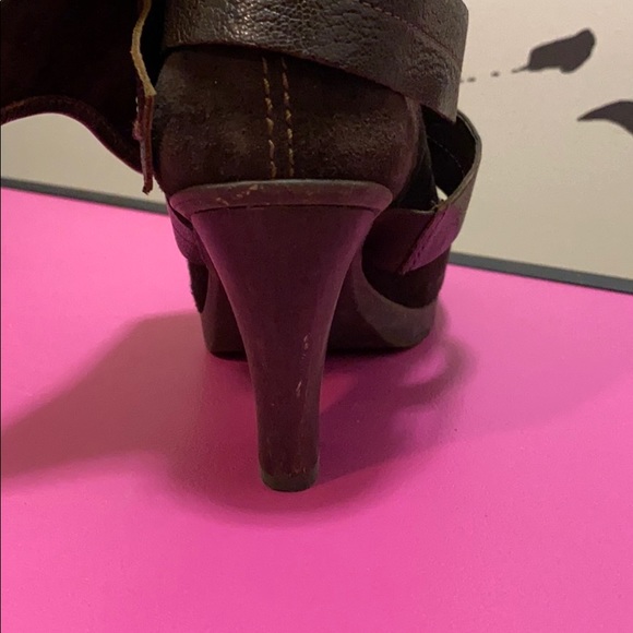 Naya peeptoe suede slouch booties - Picture 5 of 5